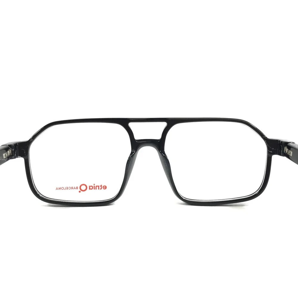 Etnia Barcelona Eyeglasses Frames SYKO BK Black Aviator Full Rim 54-16-138